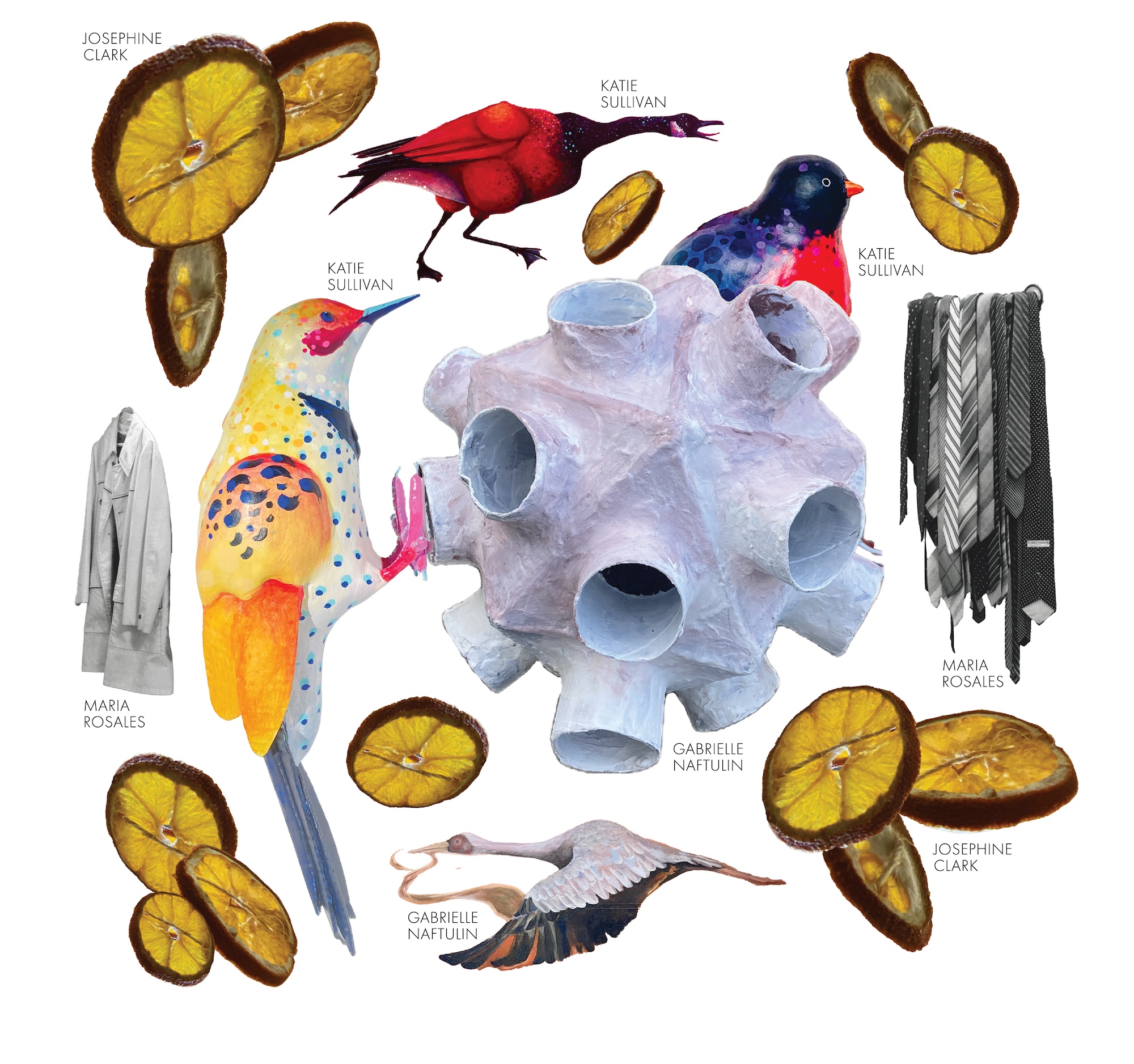 Image with a collage of artwork